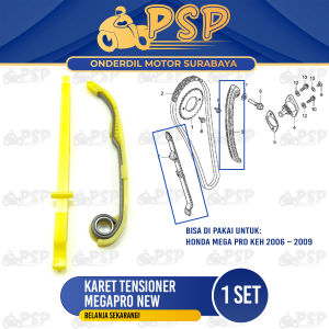 Karet Tensioner Megapro New (Harga Per Set) - Lidah Karet Tahanan Rantai Keteng Kamrat Honda Verza