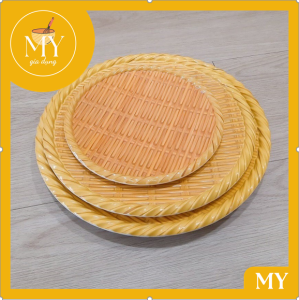 Mẹt Tre Nhựa Giả Mây Tròn Nhiều Size - Mẹt Nhựa Đựng Bún Đậu Mắm Tôm