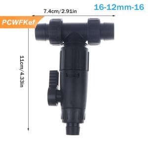 【PCWFKef】 Phụ kiện bể cá 12 16mm vòi nước đôi nhanh chóng phát hành nối ống bể cá 3 chiều Van Bể cá bộ lọc kết nối