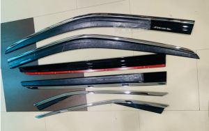 Vè che mưa Toyota Veloz chỉ inox 6 chi tiết cao cấp - hàng liền chân kính 2022 2023 2024