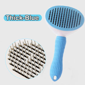 หวีกำจัดขน หวีสุนัข หวีแปรงขนสัตว์เลี้ยง ที่แปรงขนสุนัข แมว มีปุ่มกดเพื่อดันขนออก ทำความสะอาดง่าย แปรงขนแมว Pet Comb