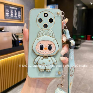 New Casing POCO C75 C65 M6 X6 X5 F5 Pro F4 X4 GT 5G 4G Hot Trend Creative Rabble Shockproof Phone Case with 360° Rotating Mirror Holder and Lanyard 2025