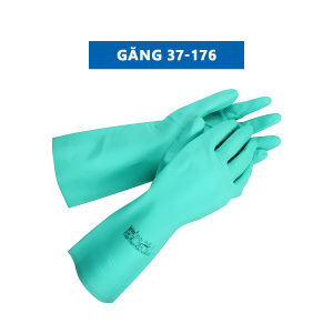 Găng tay chống hóa chất Ansell 37-176 găng tay cao su nitrilechống hóa chấtaxitdầu nhớtkhông gây đổ mồ hôi tay