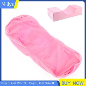 Millys หมอนสำหรับต่อขนตา5สีปลอกหมอนผ้าสักหลาดสำหรับต่อขนตาหมอนเปลี่ยนฝาครอบหมอนแต่งหน้า