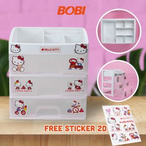 BOBI Shop Rak Kosmetik Laci Susun Aesthetic Rak Make Up Serbaguna
