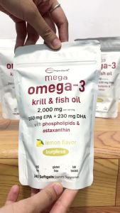 Viên uống Krill & Fish Oil Mega Omega3 MicroIngredients [Hàng Mỹ] - Cải thiện trí nhớ và khả năng tập trung hỗ trợ tinh thần khỏe mạnh hơn.   Cải thiện chức năng xương khớp và đường ruột duy trì hệ tiêu hóa lành mạnh.