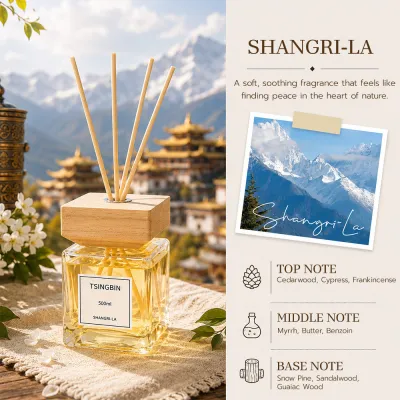 Shangri-La Hotel Scent 500ML Reed Diffuser Air Freshener for room Long Lasting Essential Oil