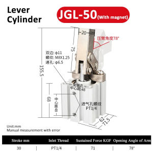 ALC JGL Lever Cylinder Clamping Rocker Arm Die Air Pressure Clamping Air Pressure Clamp Cylinder ALC25 JGL25 ALC32 JGL32