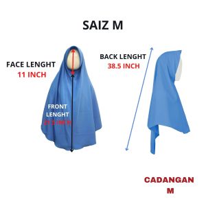 🔸TUDUNG LABUH SEKOLAH BIRU - TL008
