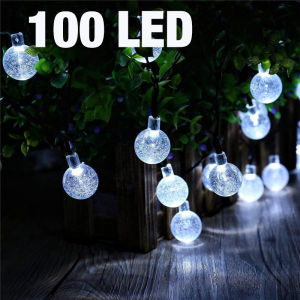 20/50/100 LED Solar crystal ball string lights 5M/7M/12M Outdoor Fairy Lights Christmas Garden Waterproof lights