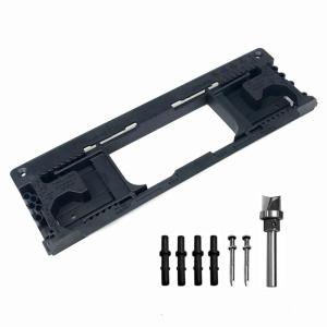 Comprehensive Door Hinge Mortiser Door Hinge Jig For Efficient Installation Includes Router Bit And Guide Pins
