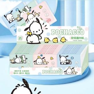 Tisu Kering Pocket Mini Facial Tissue 3ply 120 lembar Motif Print Karakter Premium