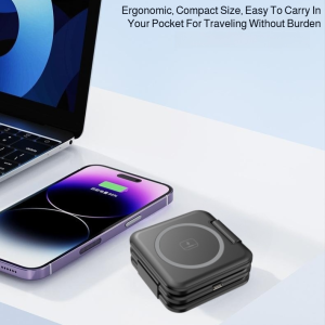 MAGSAFE Foldable Magnetic 3-in-1 Wireless Charging Stand for All Year Office Use  Safe and Portable for Adults  Travel and Digital Accessory Enthusiasts