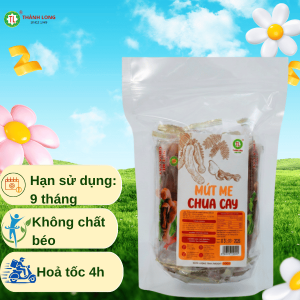 Mứt Me chua Cay Thành Long Kẹo Me sấy Chua Cay Ngọt Thơm Ngon Mứt Hoa Quả 200g/500g