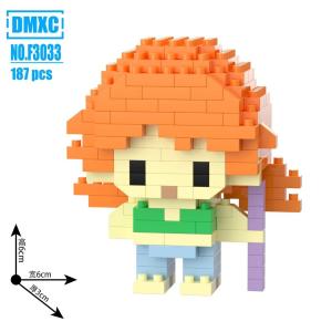 10 Mini One Piece Japanese Anime Mini Bricks Cartoon Dolls Building Block [Nano Block] DMXC F Series