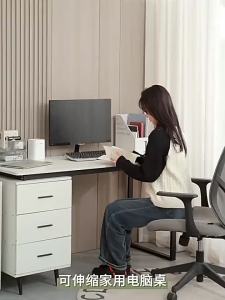 【SG Sales】Study Table With Round Corners Study Table Computer Desk Electric Height Adjustable Table Ergonomic Standing Desk Gaming Desk Office Table Study Table With Drawer