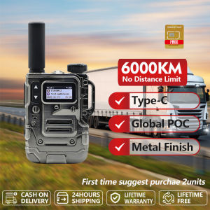 OKARADIO 611 Global POC Radio with SIM Card Walkie Talkie 4G Network Intercom Nationwide 6000KM Long Range Two Way Radio Free Download