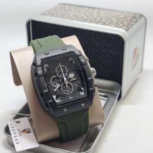 Jam Tangan Pria LEOPARD LP-8018 Strap Rubber Tanggal Aktif Waterproof FREE BOX FREE BATERAI CADANGAN