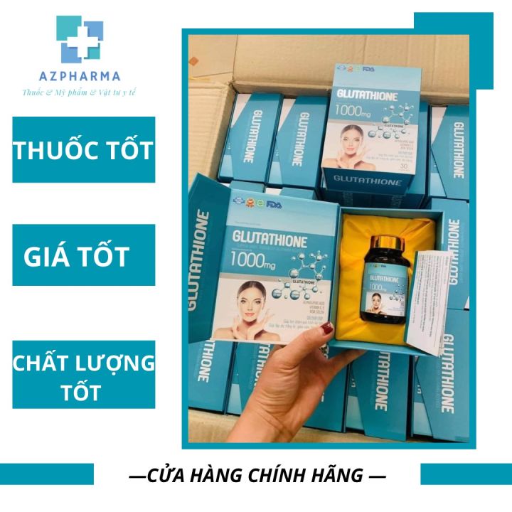 Vin Ung Glutathione 1000mg trng da m nm tn nhang cn bng ni tit t  hp 30 vin | Lazada.vn
