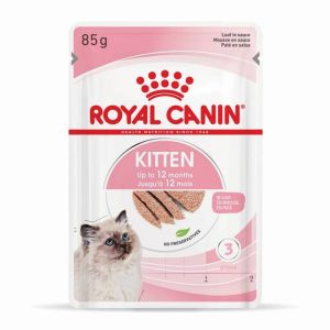 Royal Canine Feline Health Nutrition Kitten Wet Cat Food 85g | Up to 12 months | No Preservatives