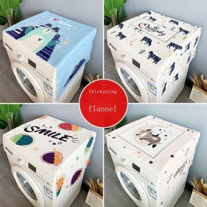 60x150 Platen Washing Machine Dust Cover Household Stain Resistant Double Open The Fridge Top Cover Microwave Oven On Three Sides Breathable Cover Towel
