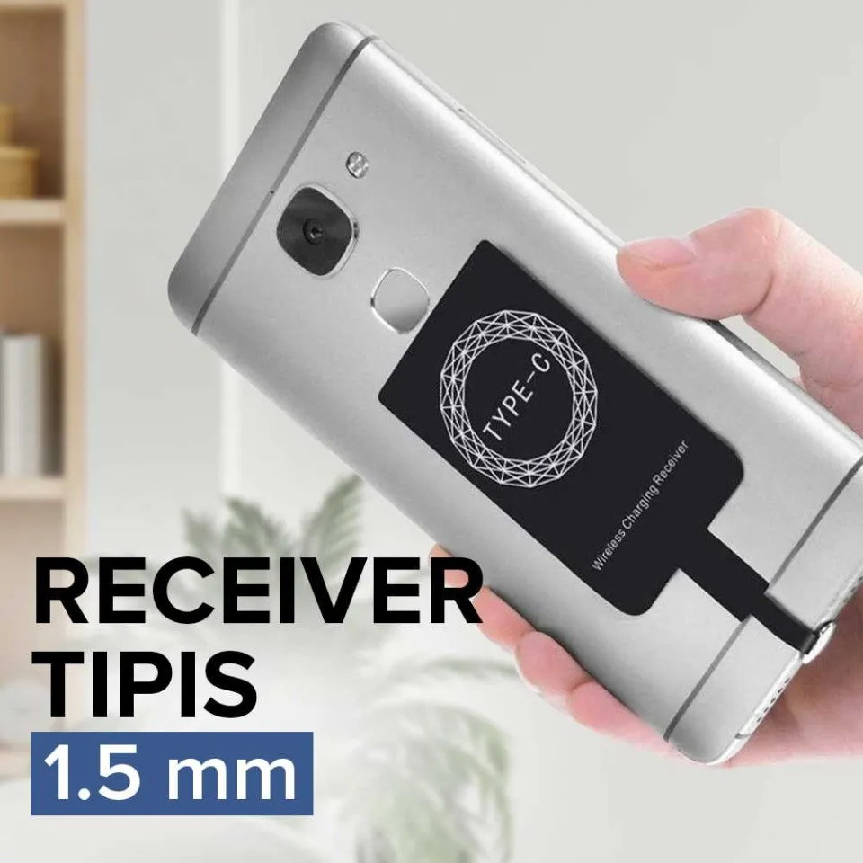 PENGIRIMAN CEPAT COD Qi Wireless Charging Receiver Adapter for