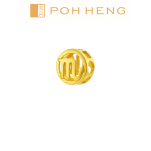 Poh Heng Jewellery 22K Scorpio Charm Pendant in Yellow Gold[Price By Weight]