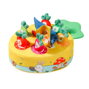 Baby Tissue Box Toy Early Education Sensory Box For Toddlers 6-12 Months Play With Plush