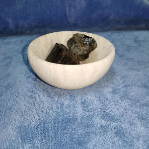 Selenite Crystal Bowls for Smudging Healing Recharging Crystals | Pure Selenite Smudge Bowl & Crystal Charging Station Ethically Sourced in Morocco