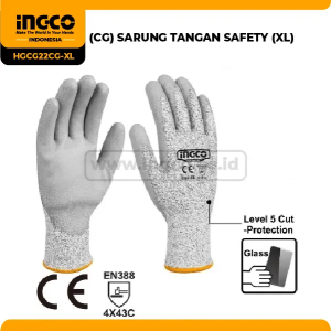 Cut Resistant Safety Gloves INGCO HGCG22CG Sarung Tangan Anti Pisau