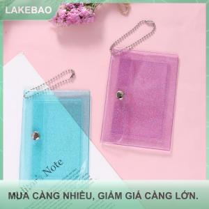 【LAKEBAO】 1PC phụ nữ của chủ thẻ tín dụng ví trong suốt không thấm nước PVC ID Thẻ Ví