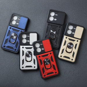 CASE TRANSFORMER SLIDE VIVO V25 5G / V25E / V40 LITE / VIVO Y28 2024 / VIVO IQOO Z9 5G / IQOO Z9X - 2in1 HARDCASE SLIDE RING CASING CASE ARMOR ROBOT CAMERA PROTECT