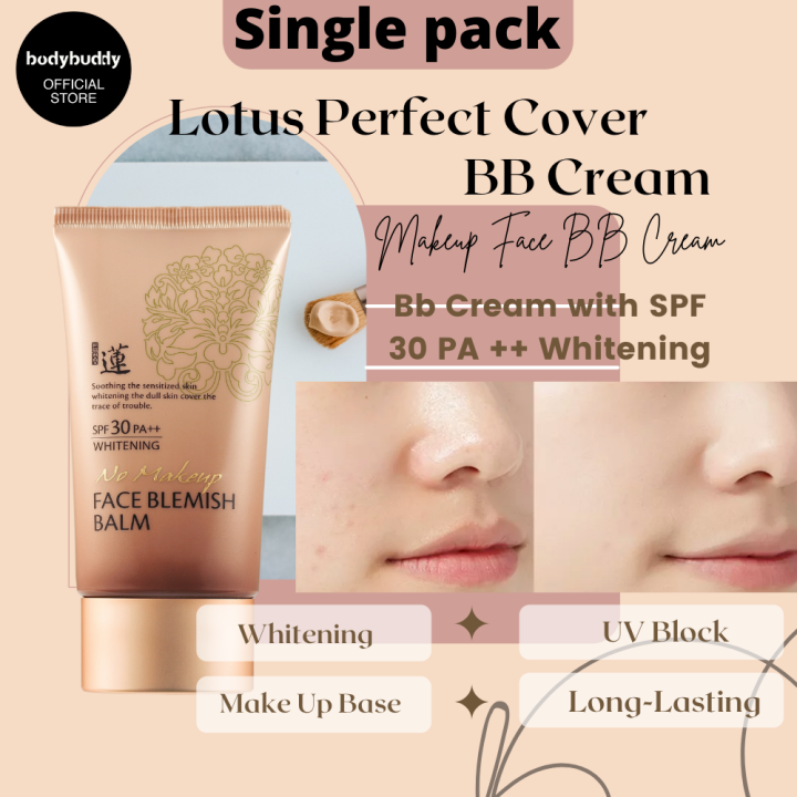 [KOREA]Lotus No Make-Up Blemish Balm BB cream (50ml) | Lazada