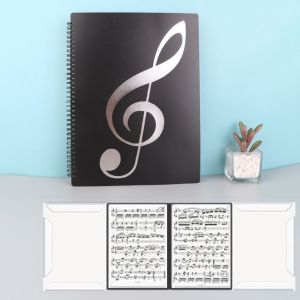PELLETIZING 40 Pockets Multi-layer Music Score Folder Contiguous Page Design Detachable Piano Music Score Folder Music Score Book Flexible A4 Sheet Music Folder Note Folder
