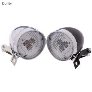 🎄【Special price】Dolity 3 LED Retro Bicycle Bike Front Light Headlight Vintage Flashlight Lamp