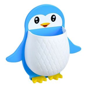 Penguin Rack Makeup Tool Finishing Box Dormitory Bathroom Toothbrush Bedside Mobile Phone Wall Hanging Storage Rack House Items