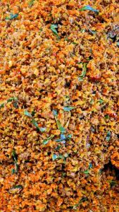 น้ำพริกป้าติ๋ว เจ เห็ดสามอย่างฟู 500g ราคา 250บาท