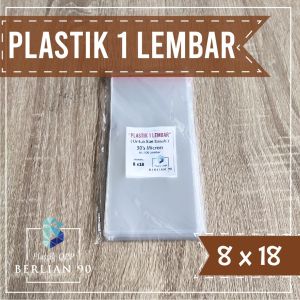 (ISI 100 Lembar) Plastik OPP Lembar 8x18 cm Plastik Lembar 8x18 CM Plastik Kue Basah 40s Mikron Plastik Bening Plastik Dadar Gulung Plastik Jajanan Pasar