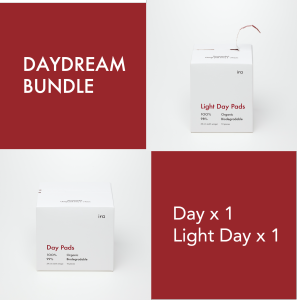 ira concept: Daydream Bundle 24cm (Day 1 Light day 1) / เซ็ทผ้าอนามัยกลางวัน ออร์แกนิคย่อยสลายได้ ไอร่า