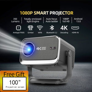 Full HD Projector Home Hotel Homestay Office Meeting Training Wireless Connection HDMI Mobile Projection Bluetooth Smart Android Same Screen Entertainment TV Integration