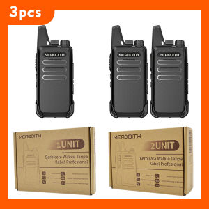 HT MERODITH 12unit T20 UHF 400-470MHZ Walky Talky 16 Channel Walkie Talkie  Army green/Black Dapat terhubung ke wln kd C1 Black Adaptor 3/14 UNIT