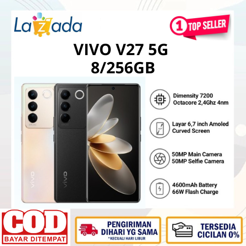 VIVO V27 5G NFC 8/256GB +8GB EXTENDED RAM Lazada Indonesia