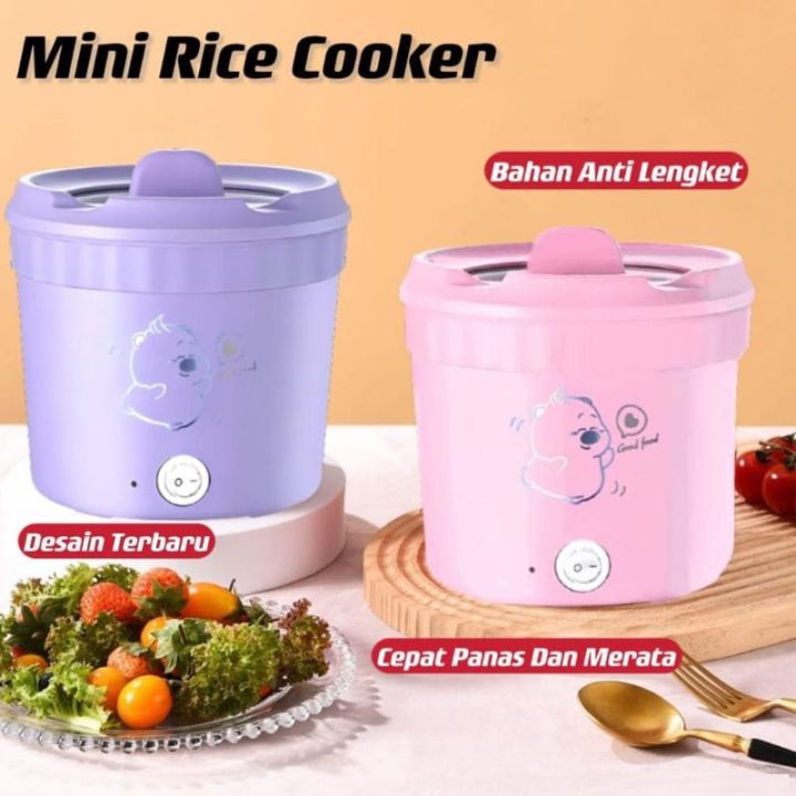 ALIA Mini Rice Cooker Panci Listrik Anti Lengket Panci Listrik 1L ...