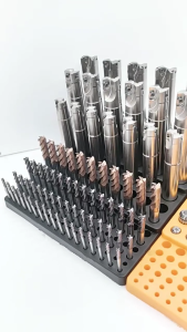 Plastic Storage Box Milling Cutter Drill Finishings Holder Organizers Case 131 Hole for 4-32mm Milling Cutter