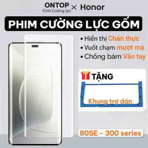 Phim Cường Lực Gốm Honor 90/80/70/60/50 SE/Magic 6/5 Pro [Kèm Khung Dán] - Chống Nhìn Trộm/Trong Suốt Nhạy Vân Tay