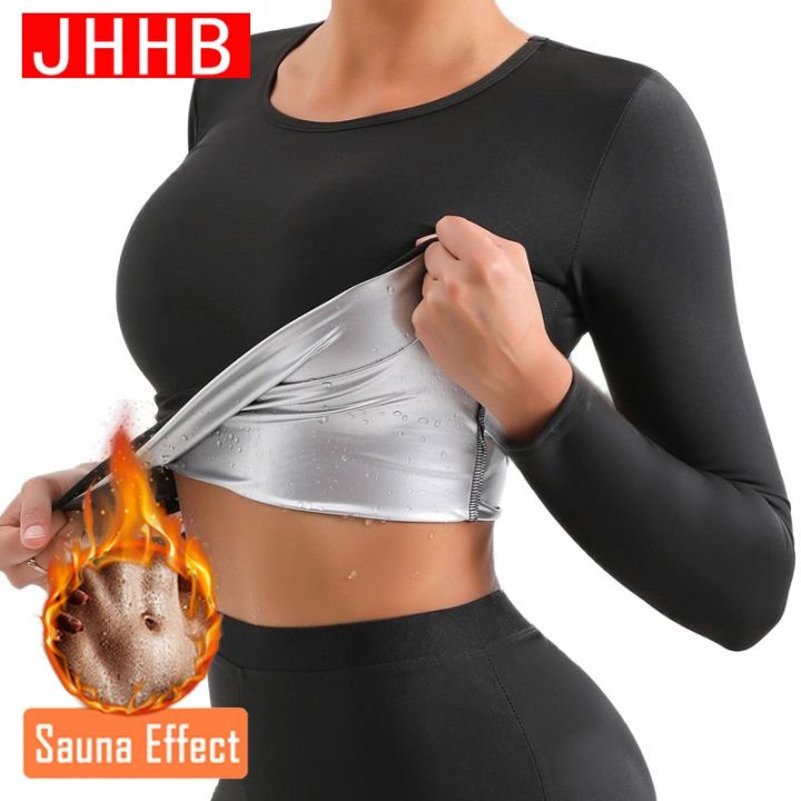 Body Shaper Sauna Suits Sweat Slimming Waist Trainer Tops Long