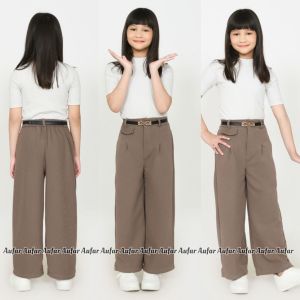 Celana oro pants anak perempuan kain knit premium untuk usia 1-17 Tahun