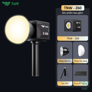 TNW Z60 Đèn Livestream 60W Đèn Chụp Hình Quay Video Đèn Led Spotlight Đèn studio livestream cầm tay