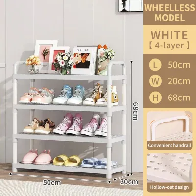 YONEZAWA Multi-tier Shoe Rack Assembly Shoes Organizer Stand Simple Narrow Shoe Cabinet For Home/Dormitory