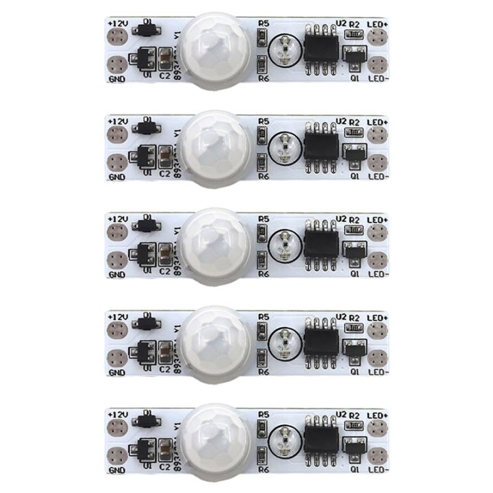 5X DC 5-24V 12V PIR Motion Sensor Switch Module Human Movement Sensor ...